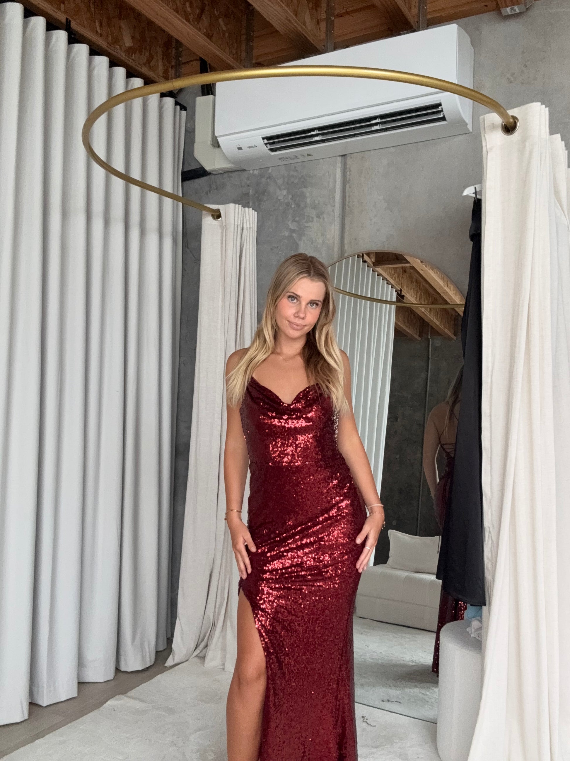 Stephanie Sequin Gown