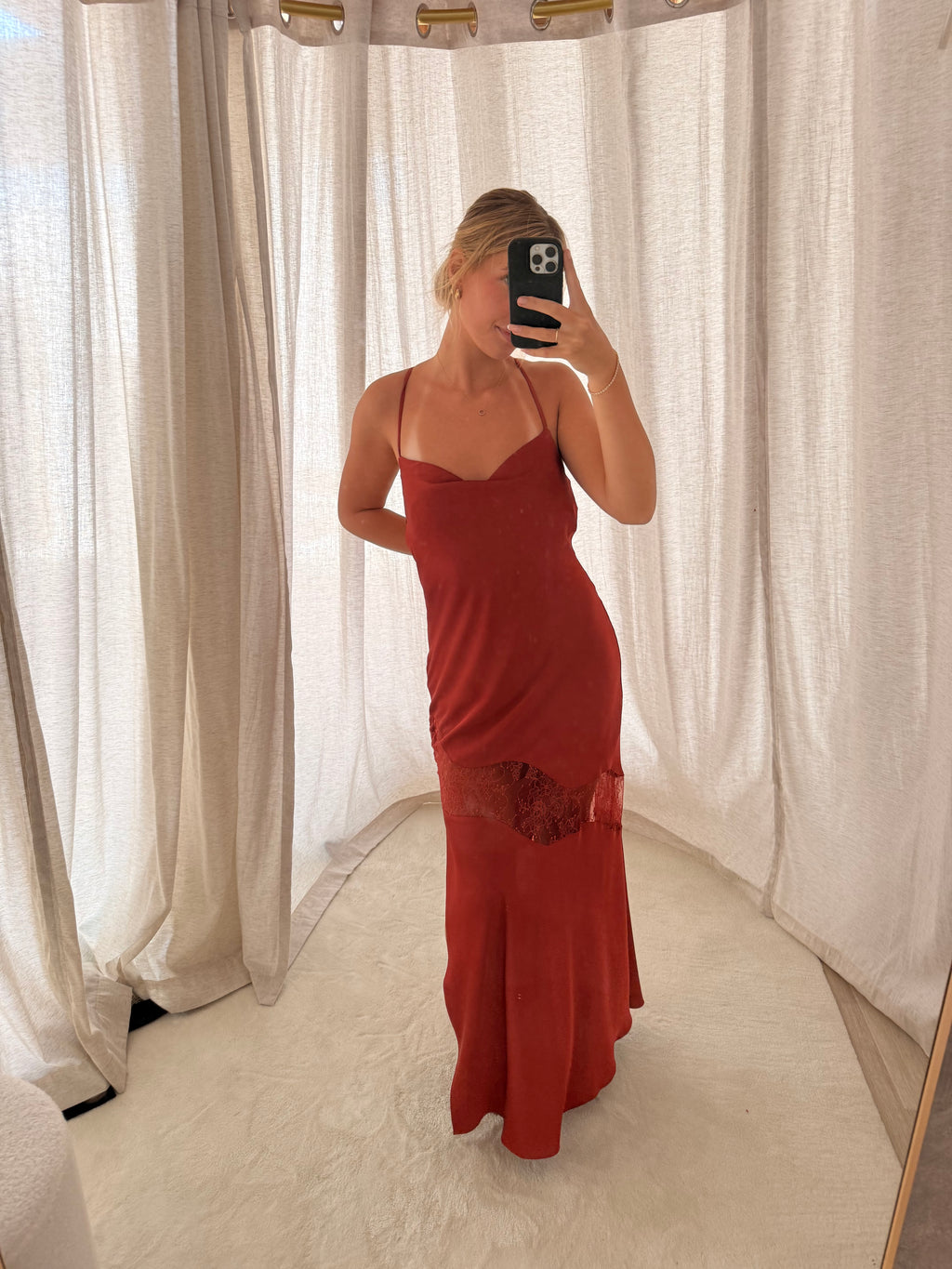 Christian Siriano Slip & Lace Dress