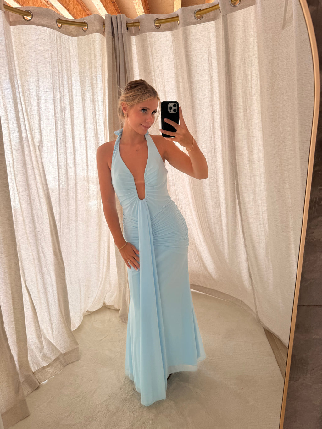 Erin Plunge Neck Dress