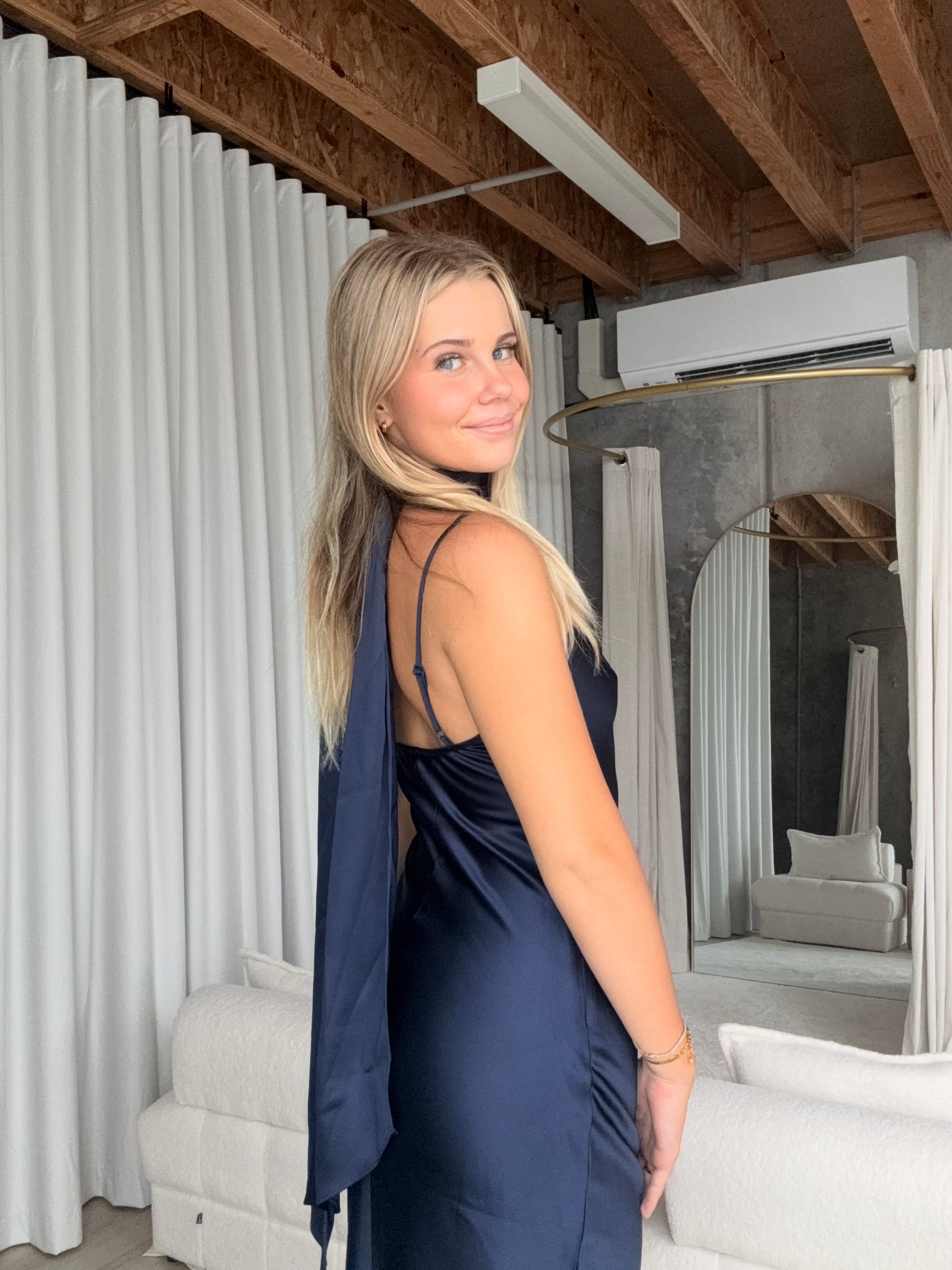 Diamond Halter Backless Dress