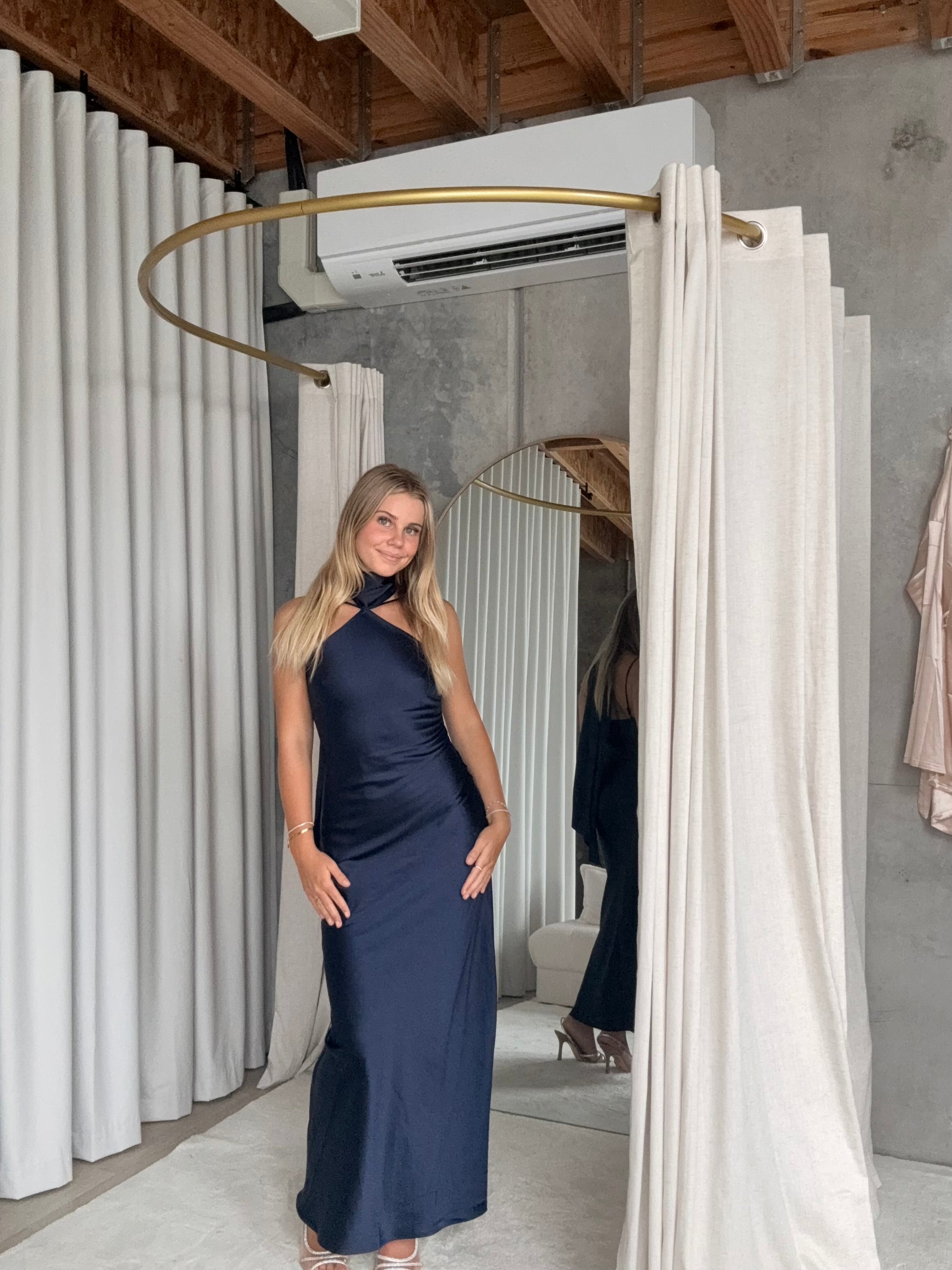 Diamond Halter Backless Dress