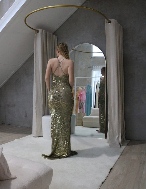 Retrofete Marie Dress Sage/Gold