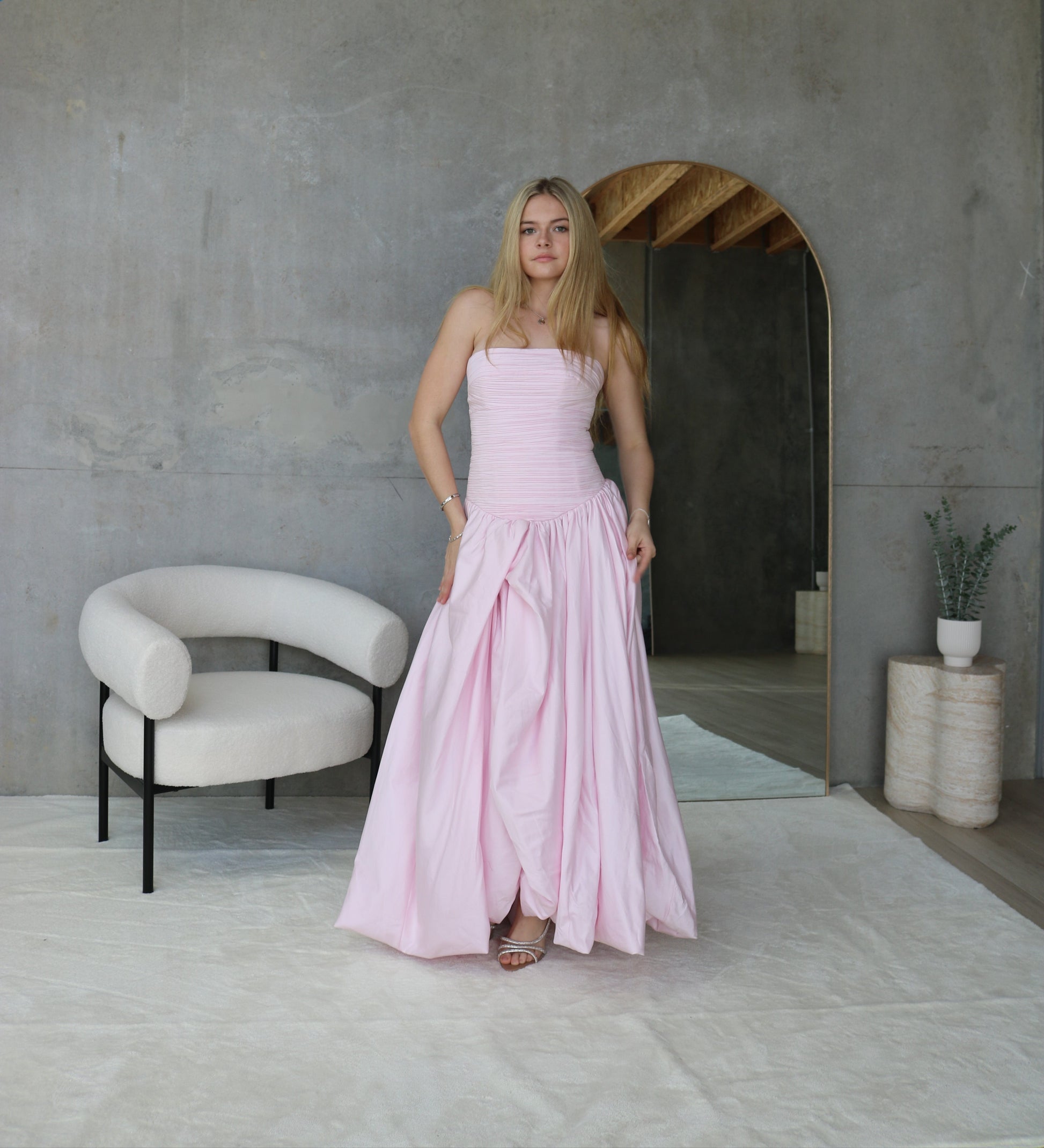 Aje Violette Bubble Hem Maxi Dress