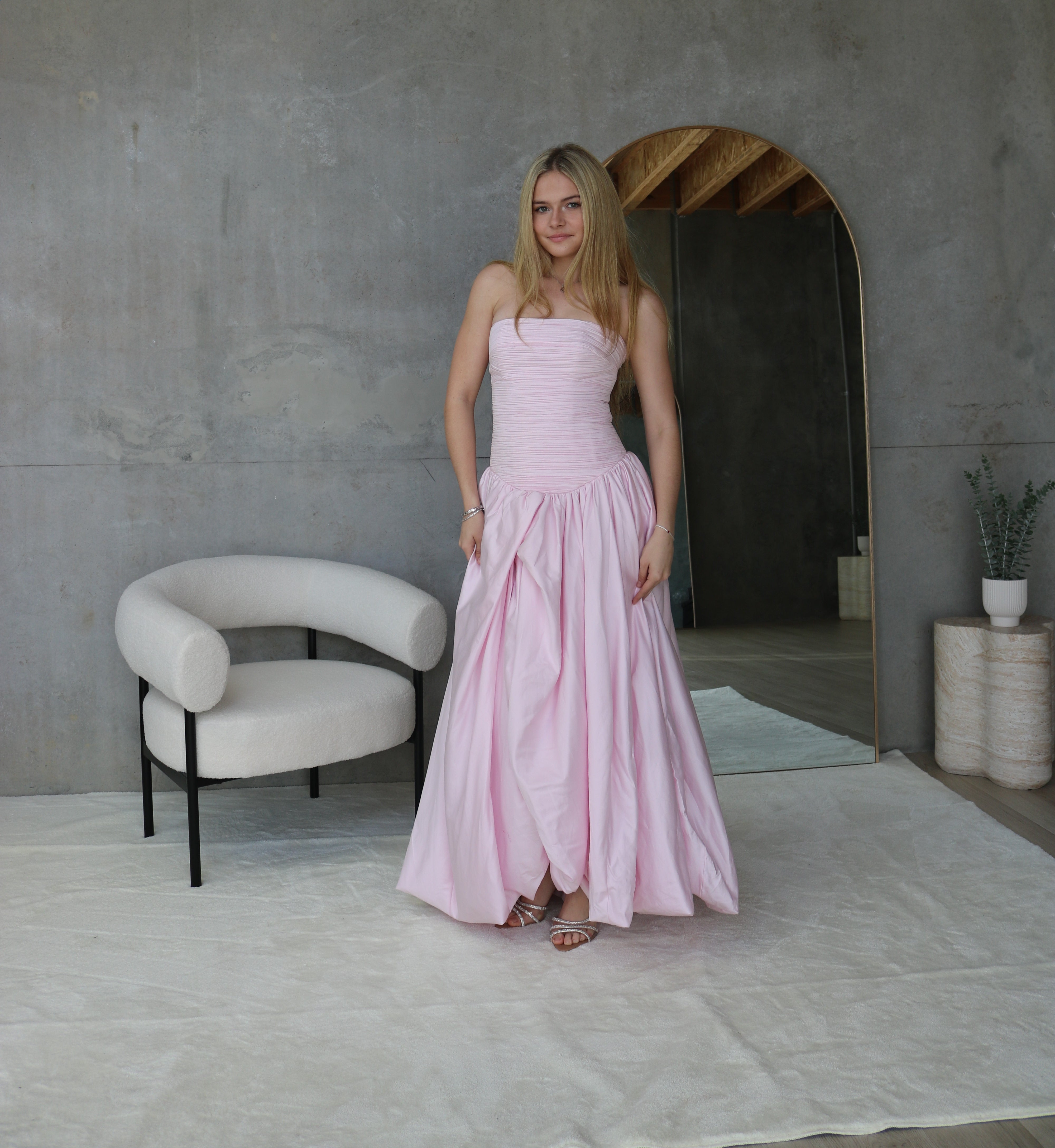 Aje Violette Bubble Hem Maxi Dress