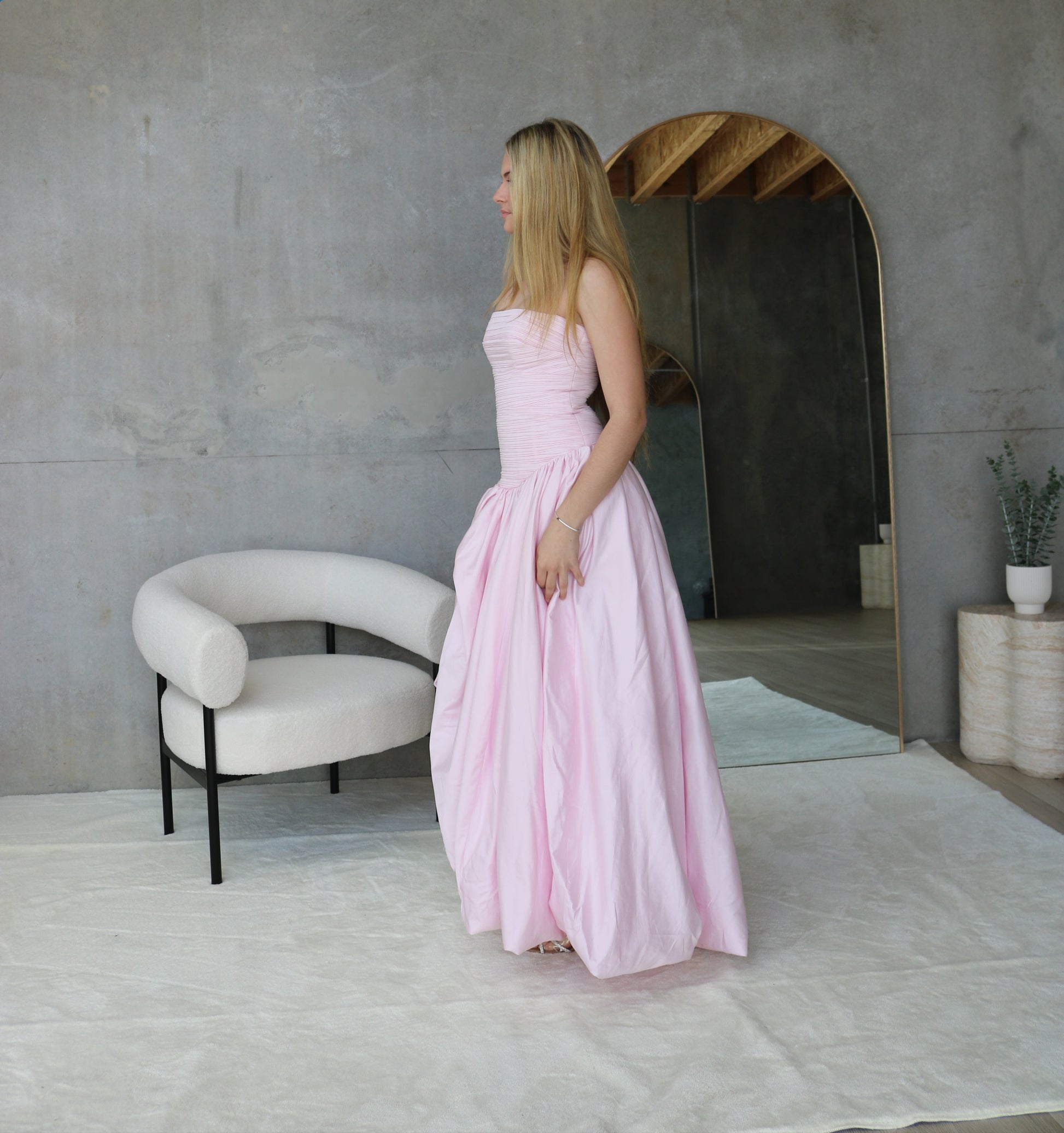 Aje Violette Bubble Hem Maxi Dress