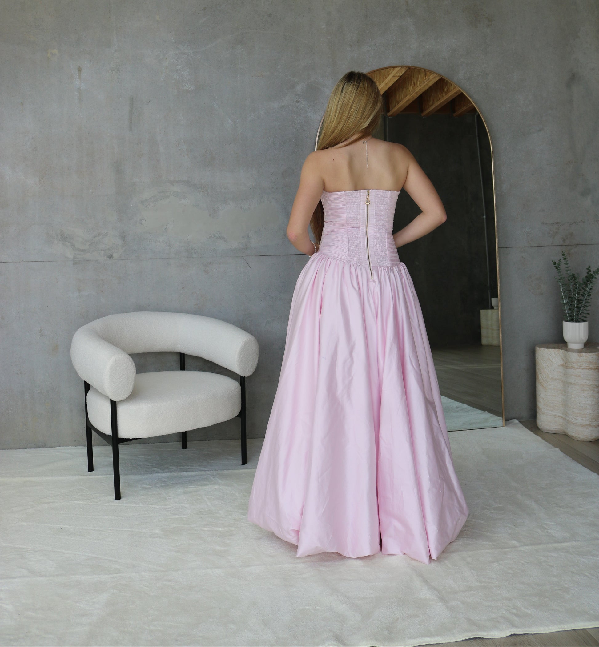 Aje Violette Bubble Hem Maxi Dress