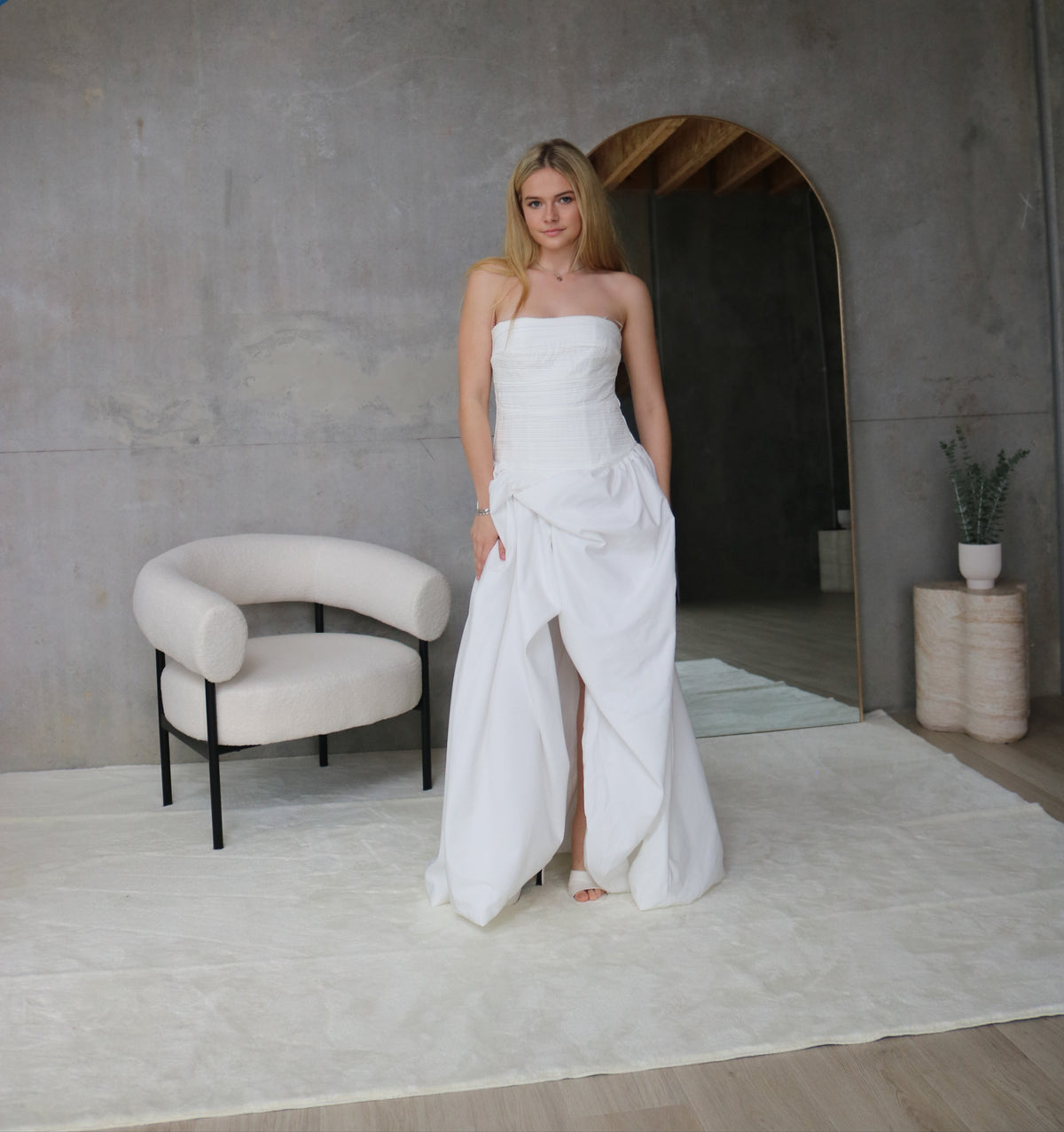 Violette Bubble Him Maxi - White