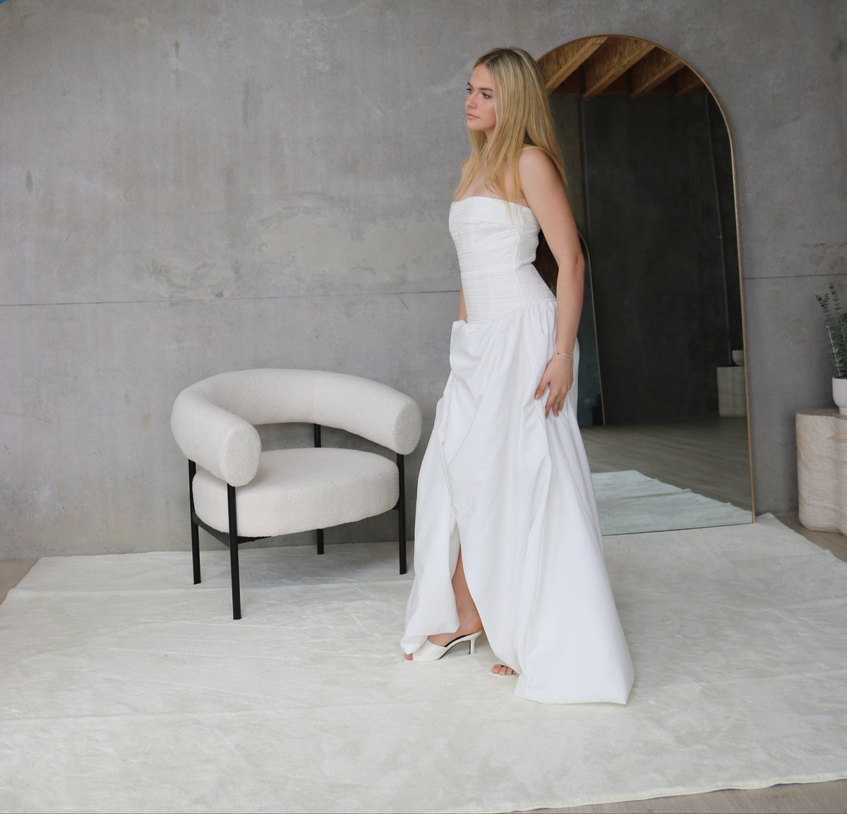 Violette Bubble Him Maxi - White