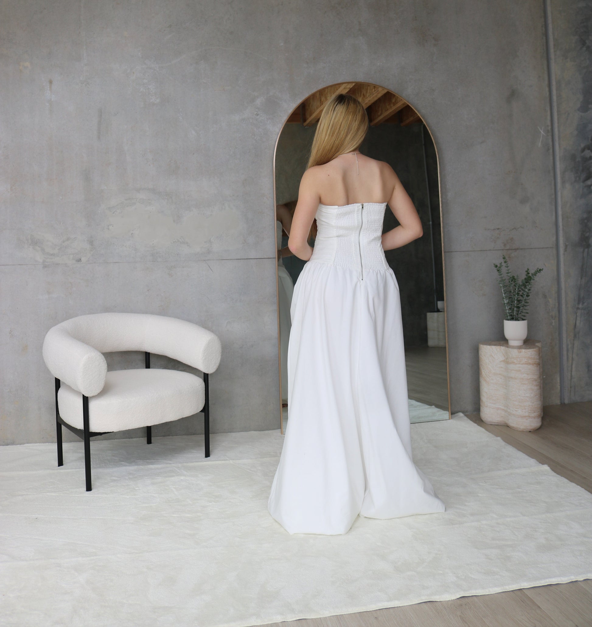 Violette Bubble Him Maxi - White