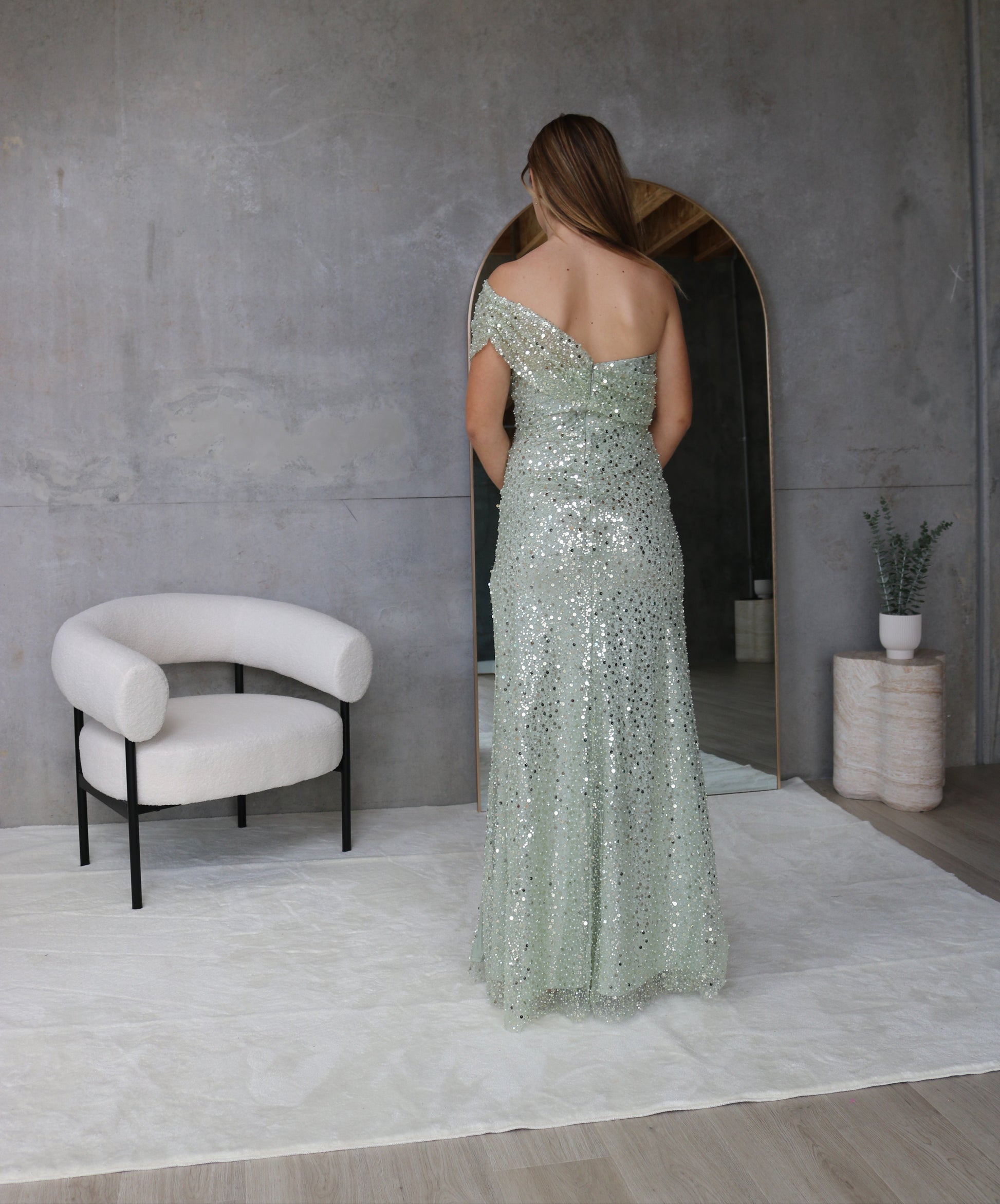 Aster Sage Gown