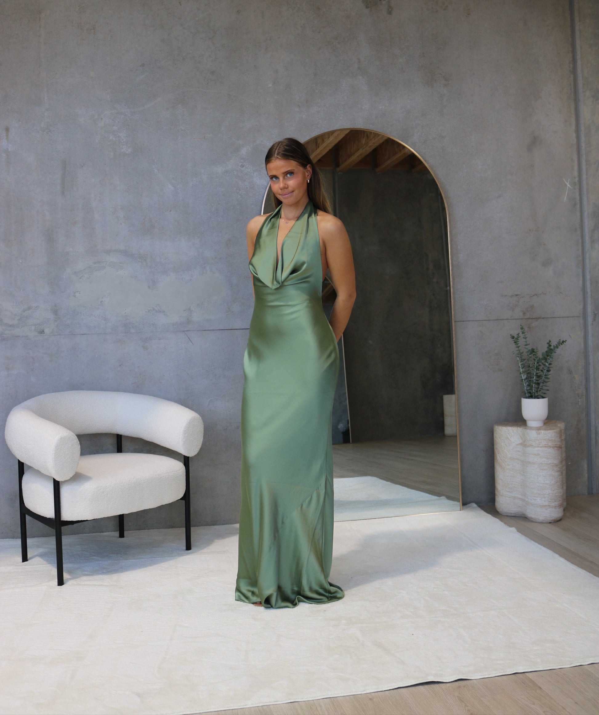 Norma Kamali Sage Gown
