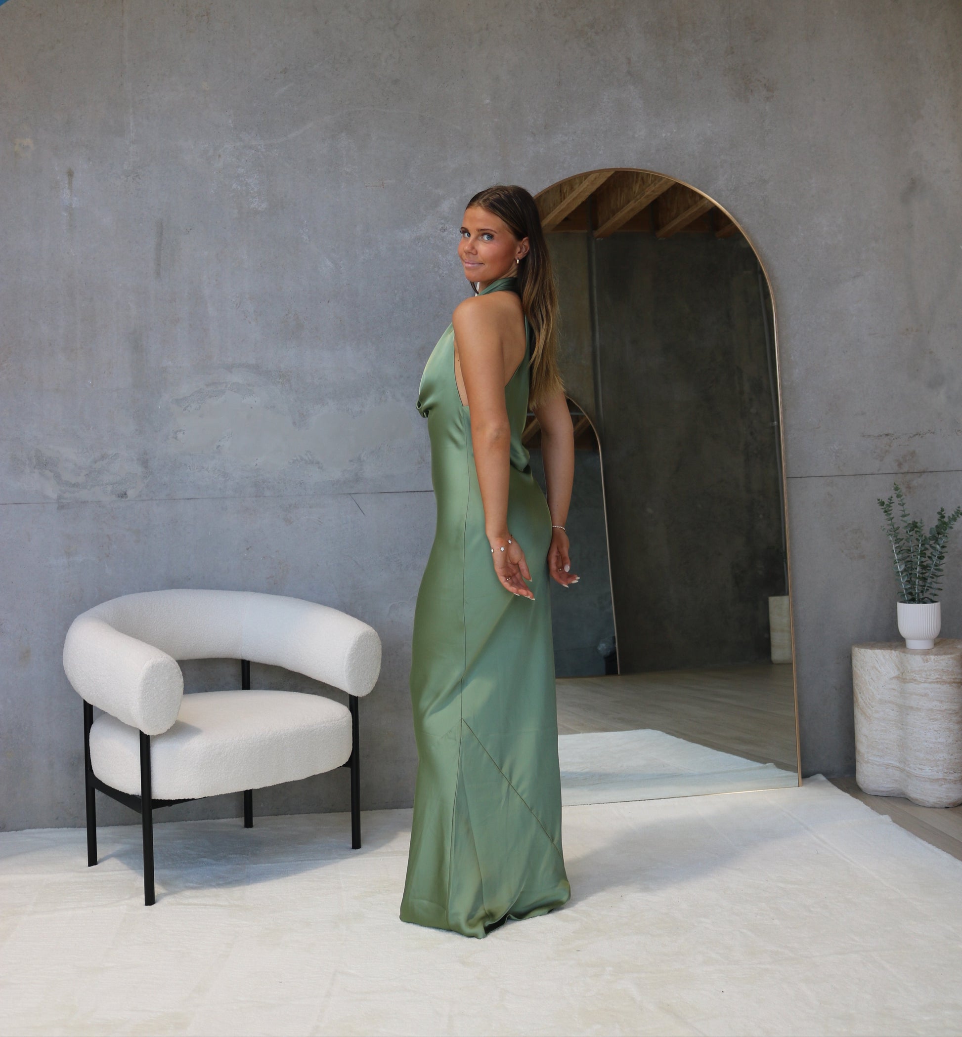 Norma Kamali Sage Gown
