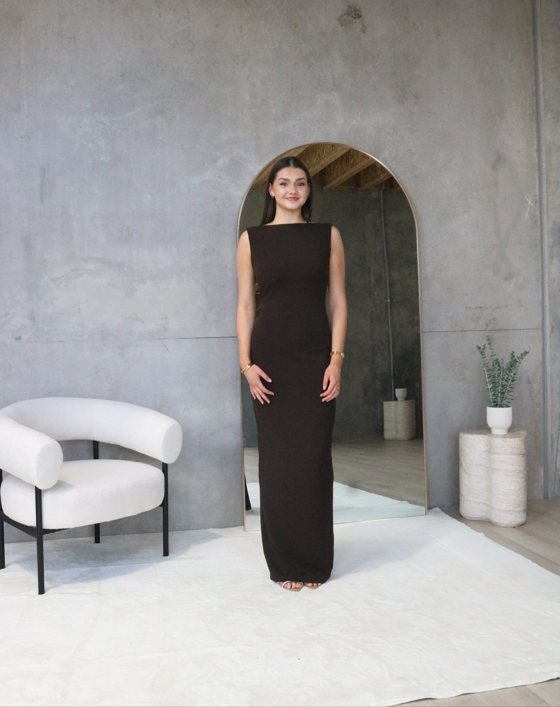 Effie Kats Verona Gown Brown