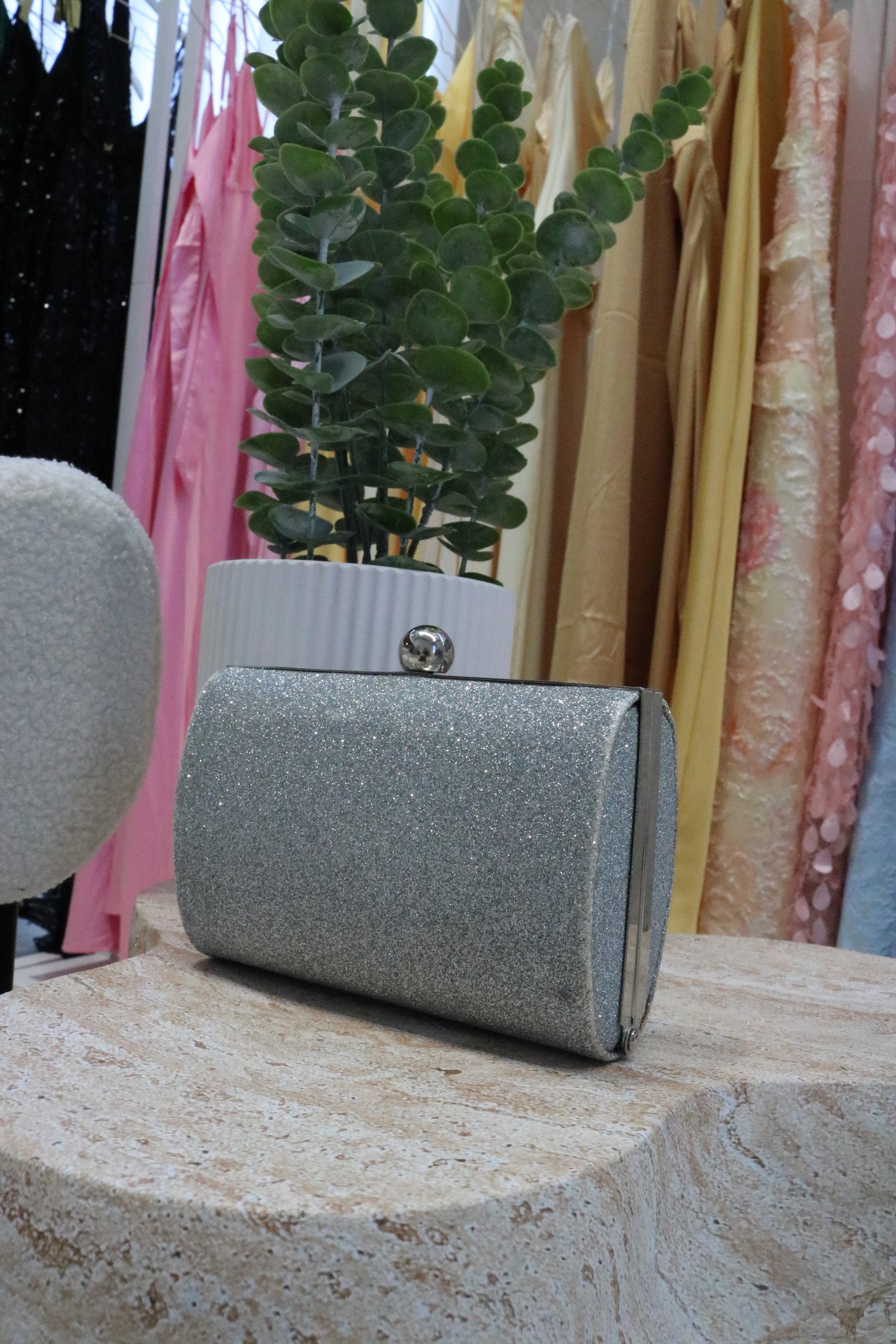 Silver clutch