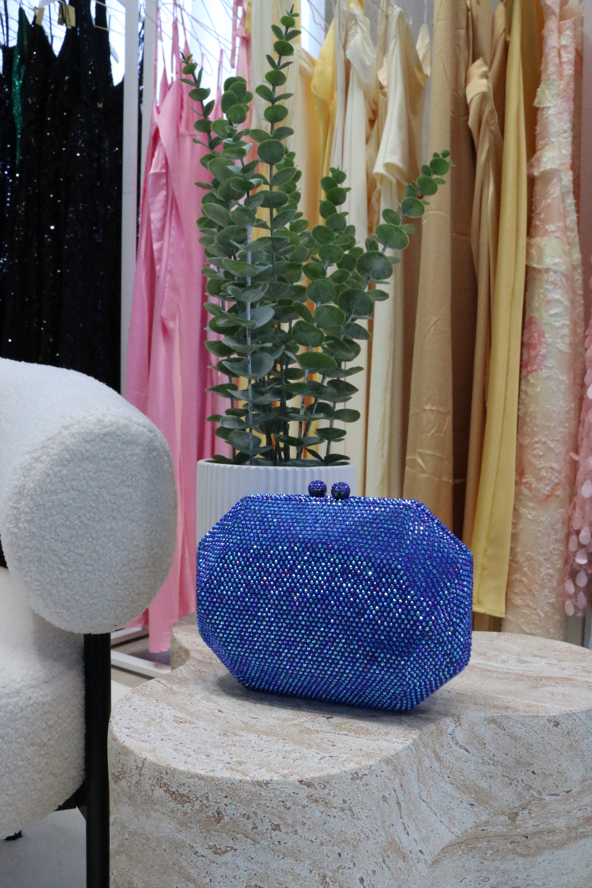 Olga Berg Blue Clutch