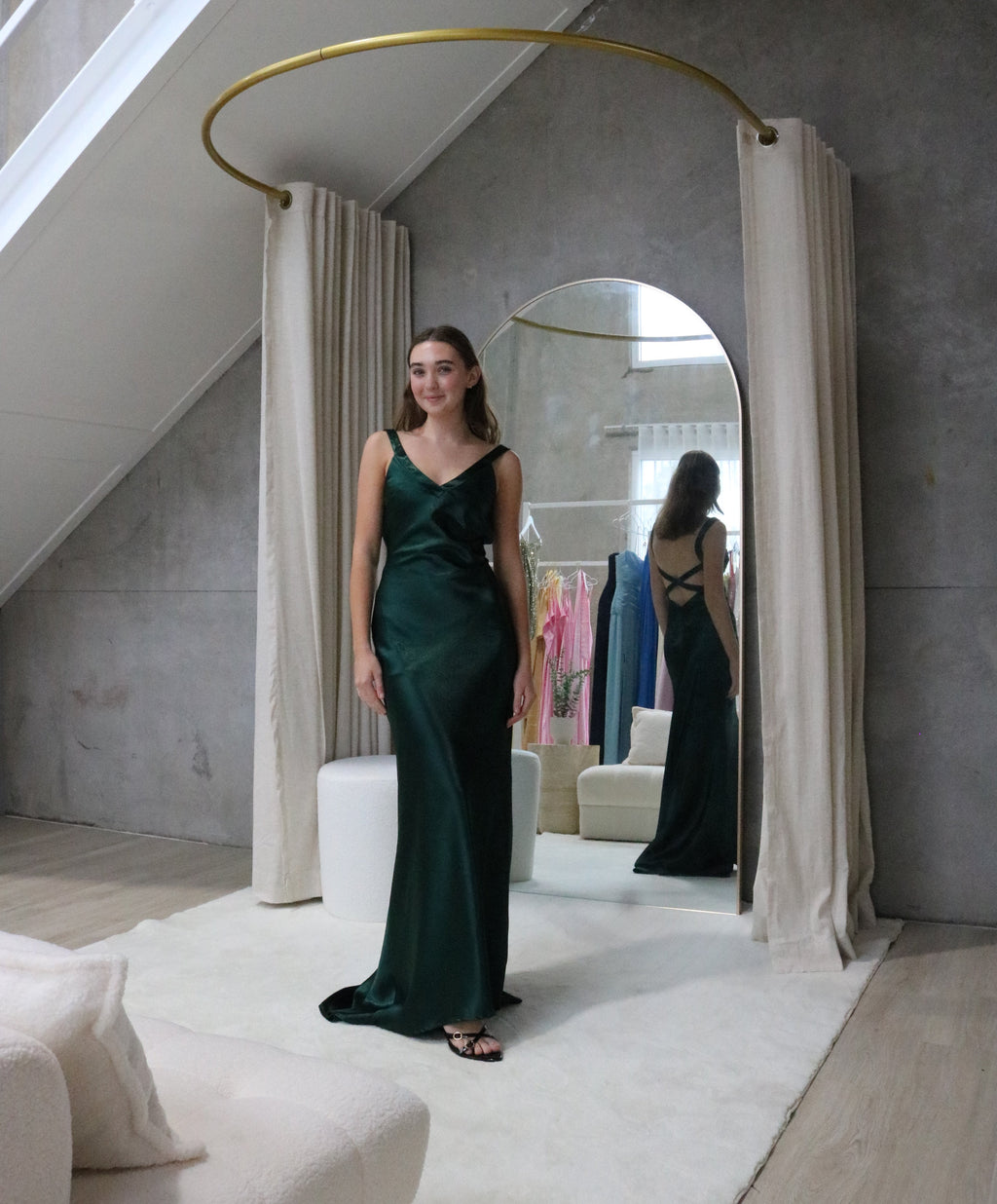Cross Emerald Gown