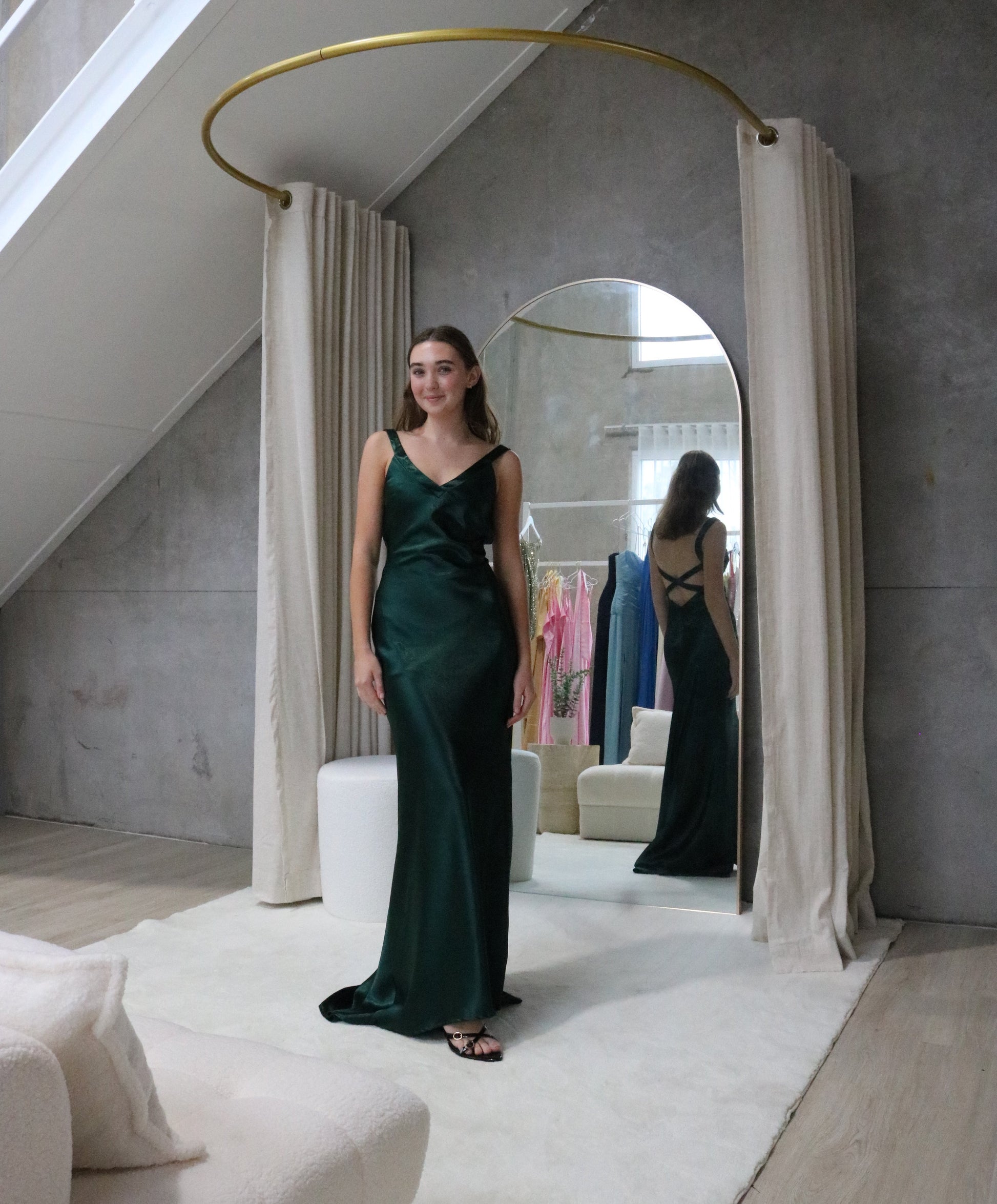 Cross Emerald Gown