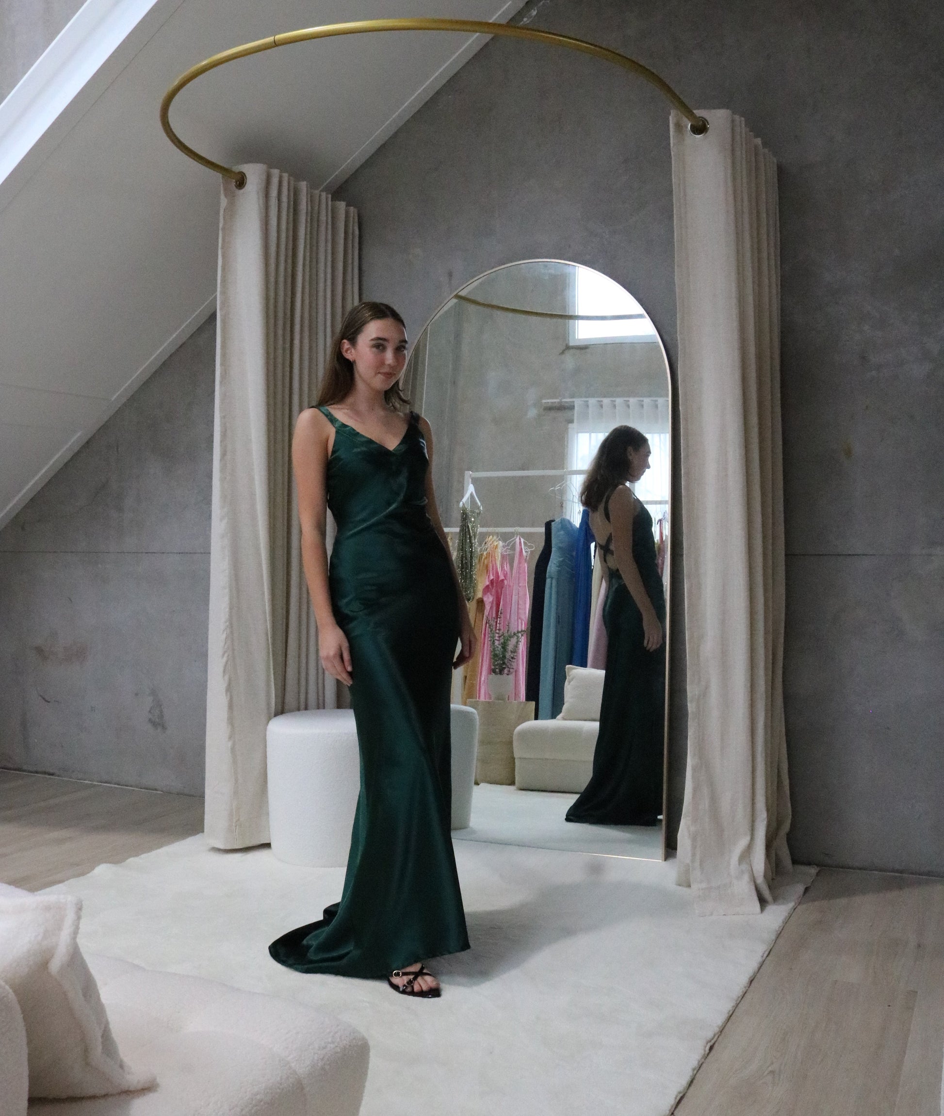 Cross Emerald Gown