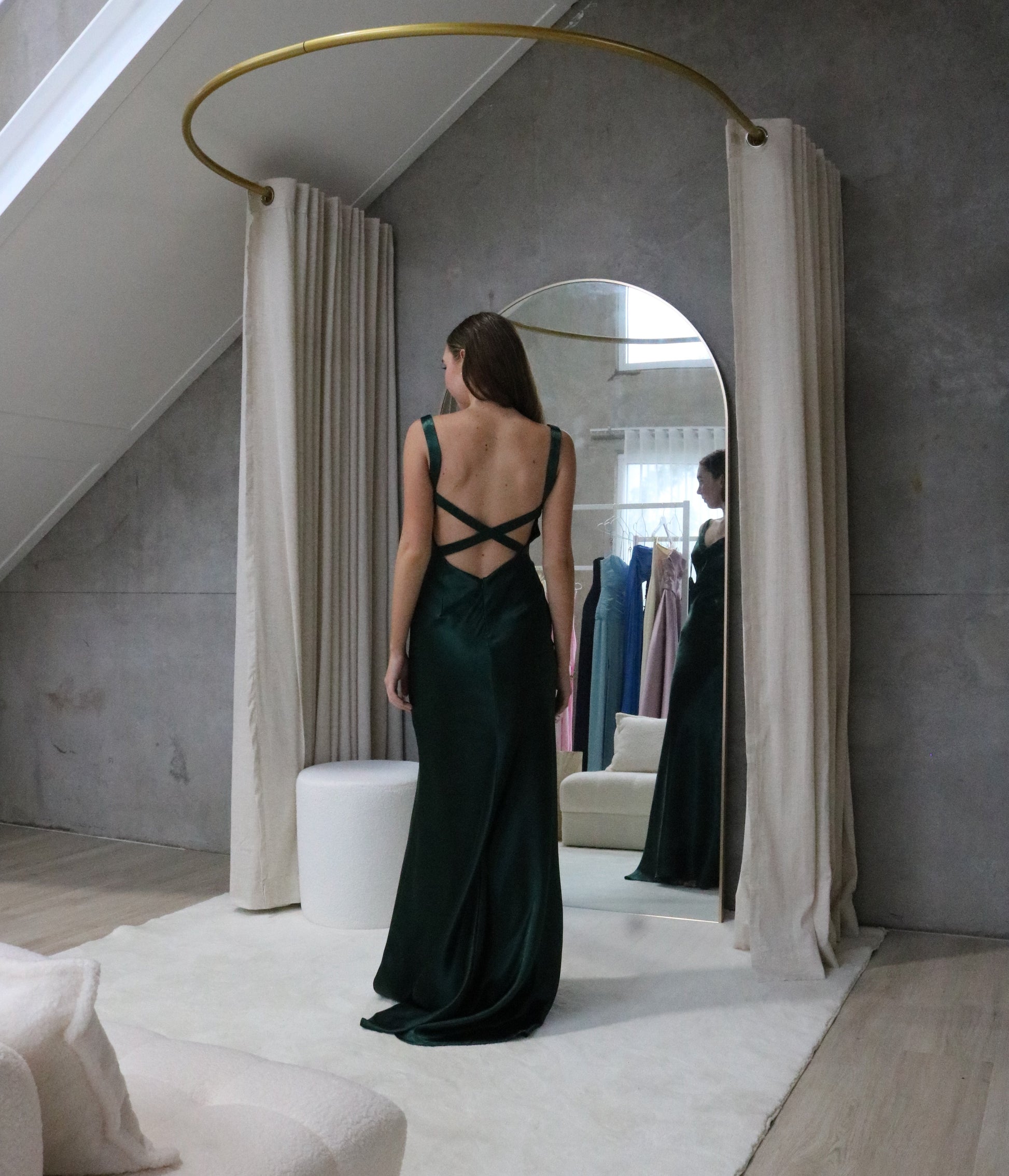 Cross Emerald Gown