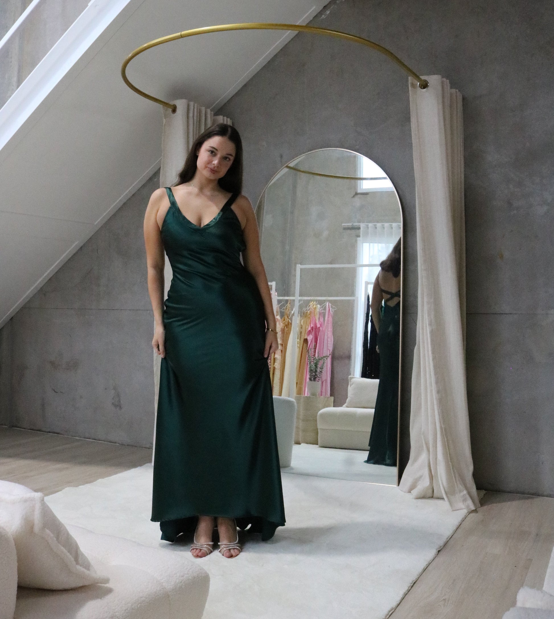 Cross Emerald Gown