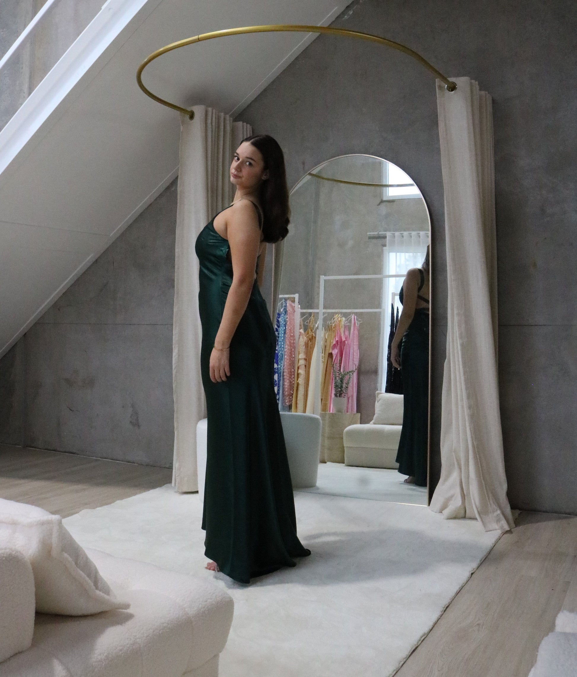 Cross Emerald Gown