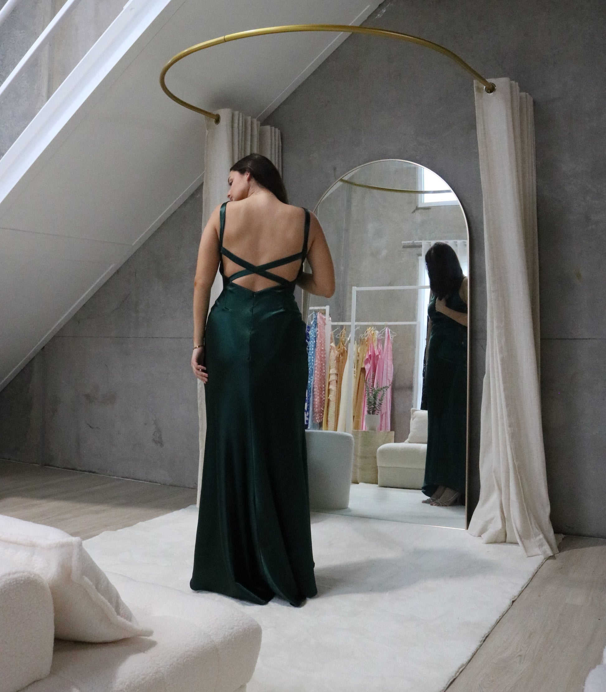Cross Emerald Gown