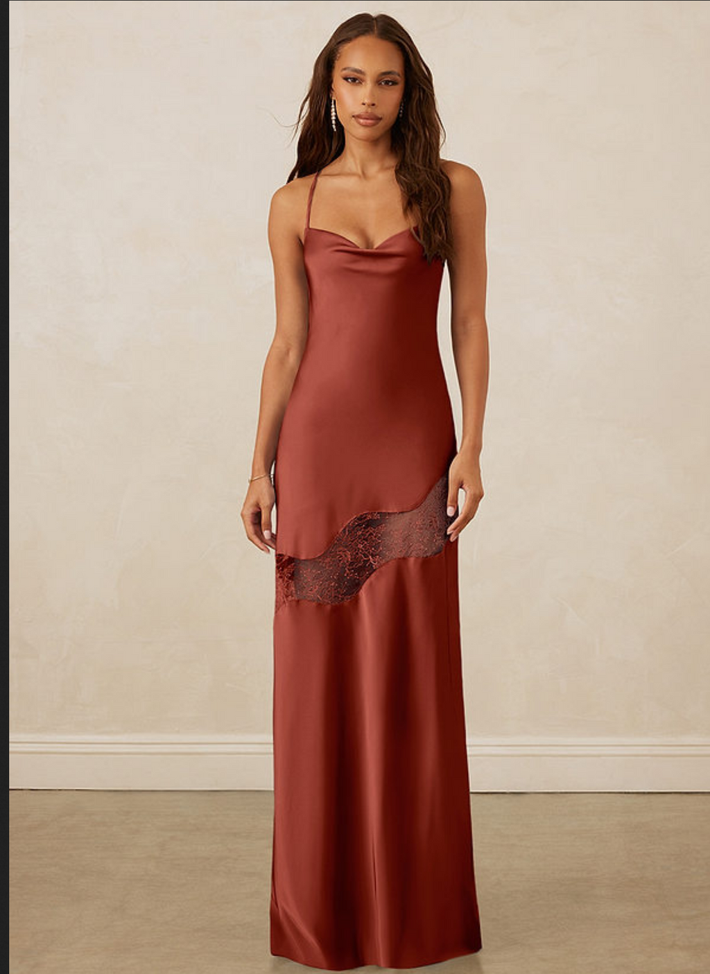 Christian Siriano Slip & Lace Dress