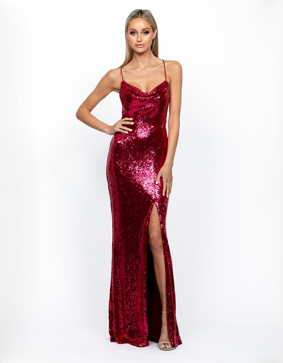 Stephanie Sequin Gown