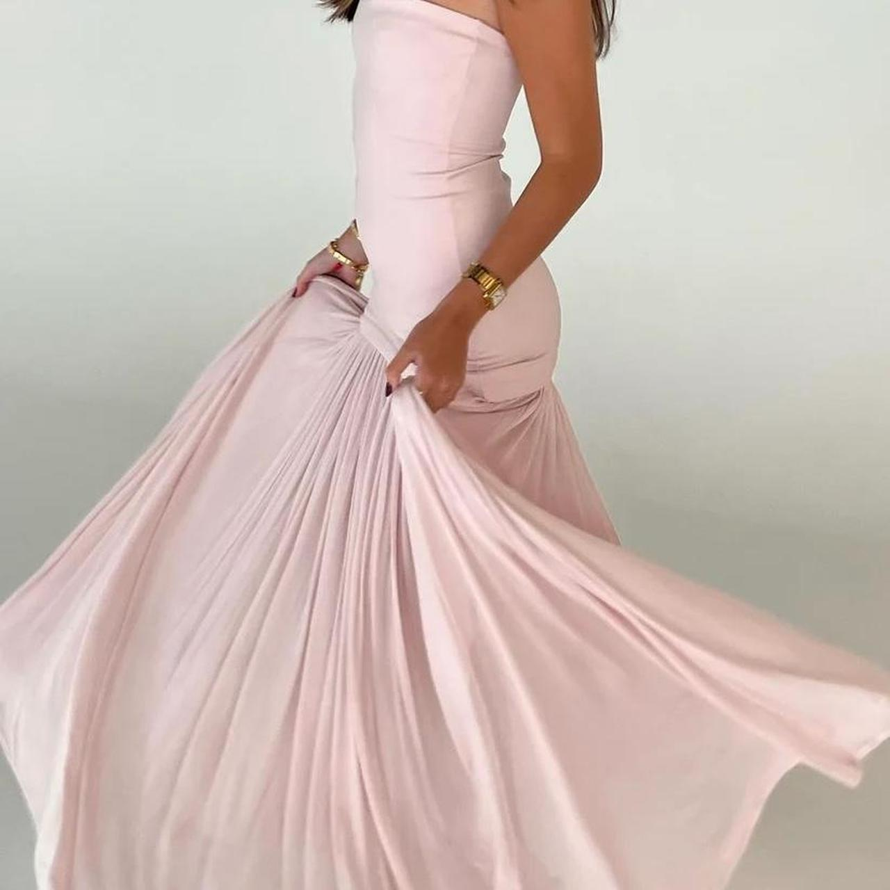 the naomi dress in barely pink helsa Helsa THE NAOMI Barely Pink